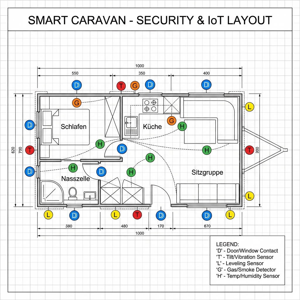 Caravan Security Floorplan