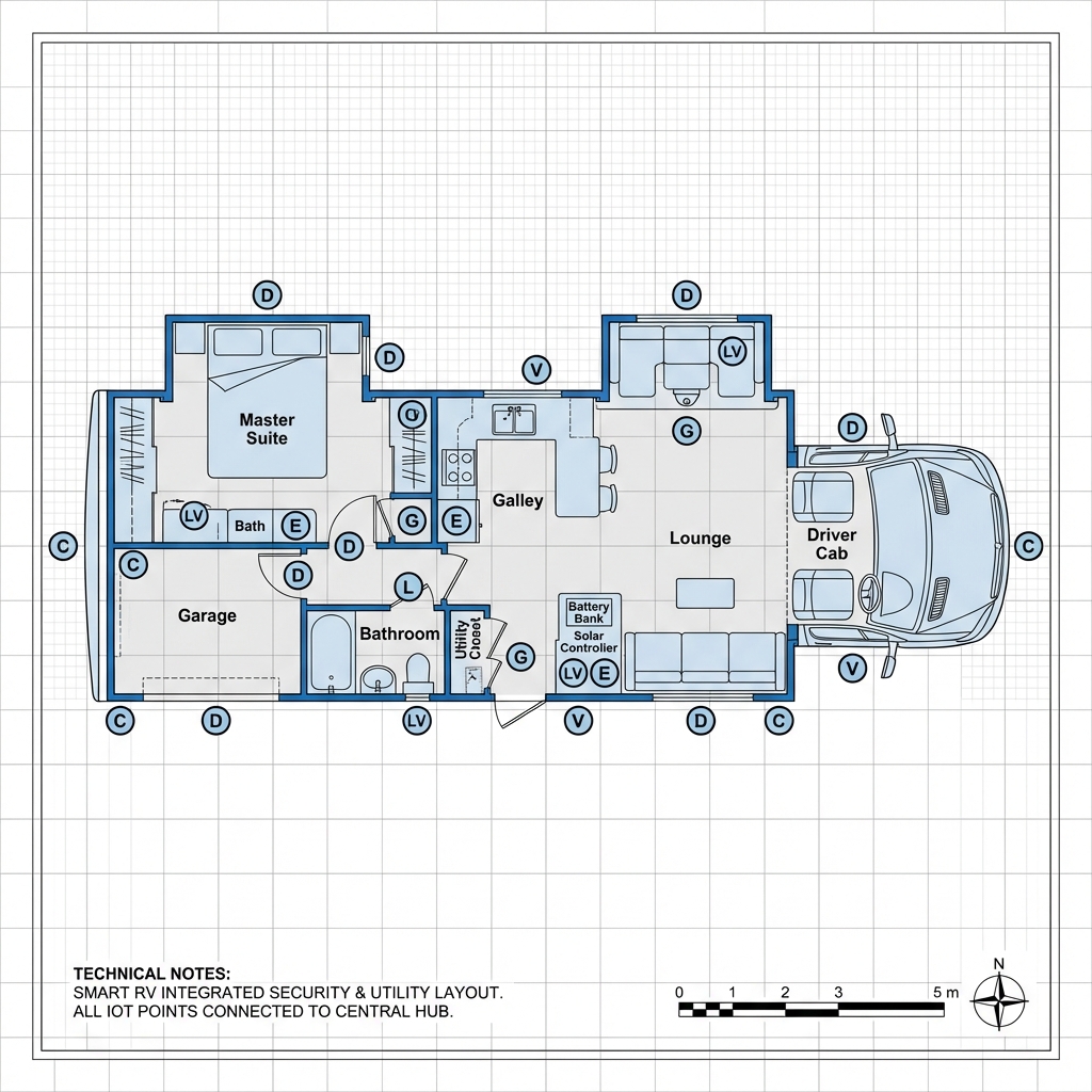 Motorhome Security Floorplan